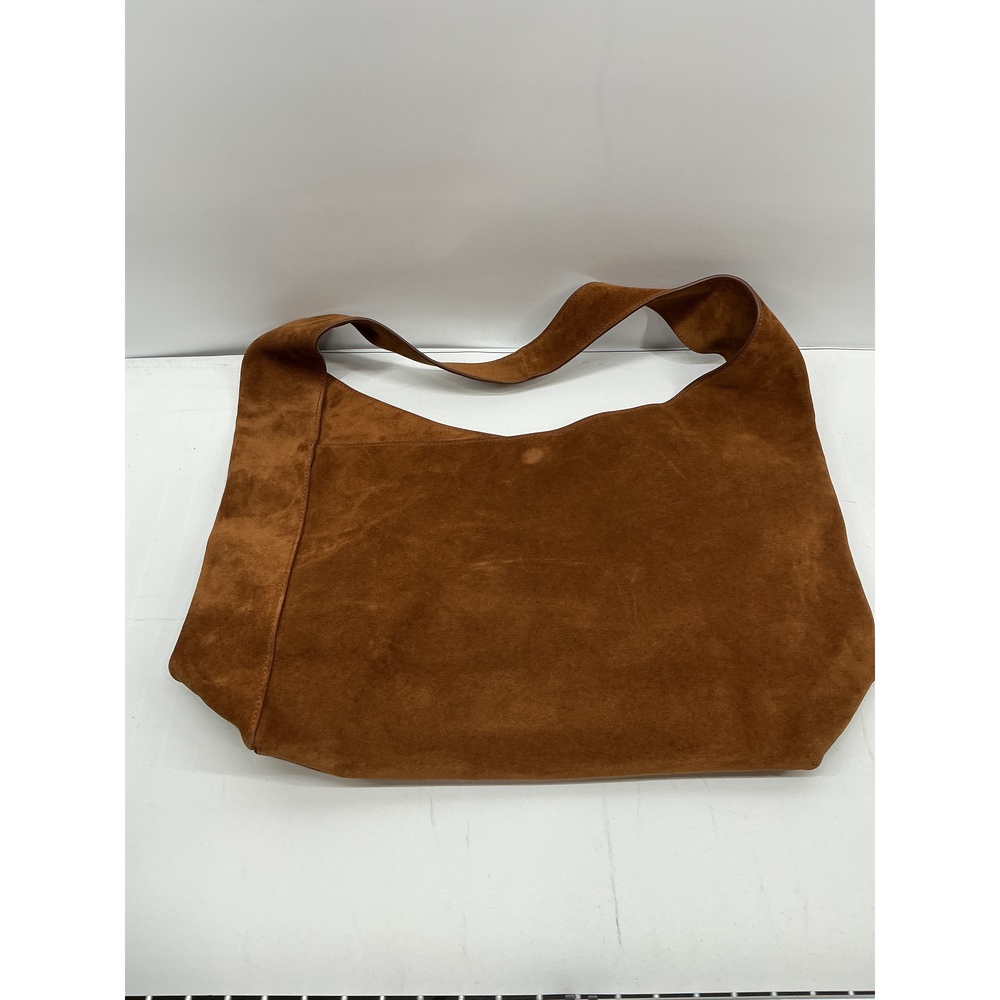 Italian Suede Slouchy Shoulder Bag